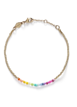 ANNI LU GOLDEN RAINBOW ARMBAND GULD